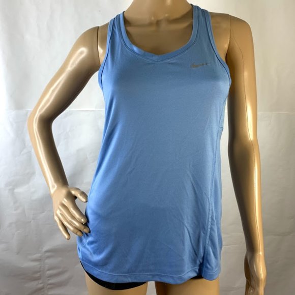 Nike Dri Fit Tank Top Active Shirt Yoga Run Gym - Picture 1 of 11